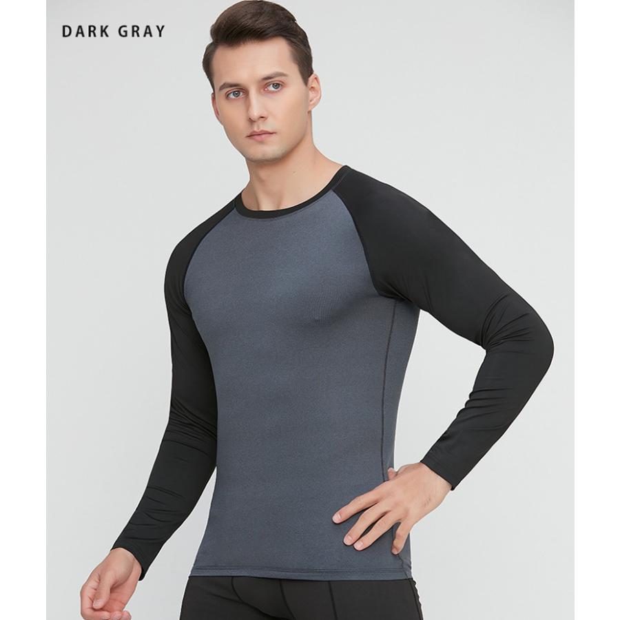 ランニングウェア バイカラー ラウンドデザイン メンズウエアー スポーツウェア クイックドライ 長袖シャツ tシャツ ジム ヨガ おしゃれ アウトドア レジャー |  | 13