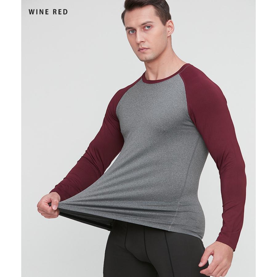 ランニングウェア バイカラー ラウンドデザイン メンズウエアー スポーツウェア クイックドライ 長袖シャツ tシャツ ジム ヨガ おしゃれ アウトドア レジャー |  | 18