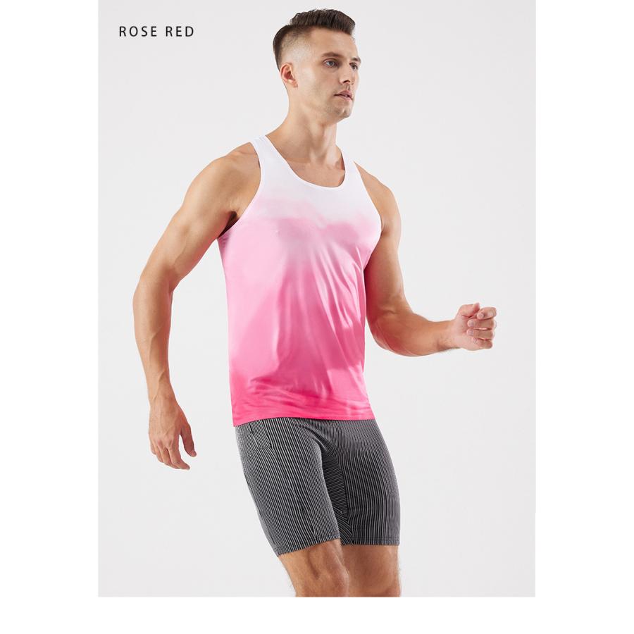 カラフルデザイン　タンクトップ　スポーツ　ノースリーブ　メンズ　ランニング　ヨガ　フィットネス　半袖　吸汗素材 マラソン　ウォーキング　陸上　ヨガ |  | 18