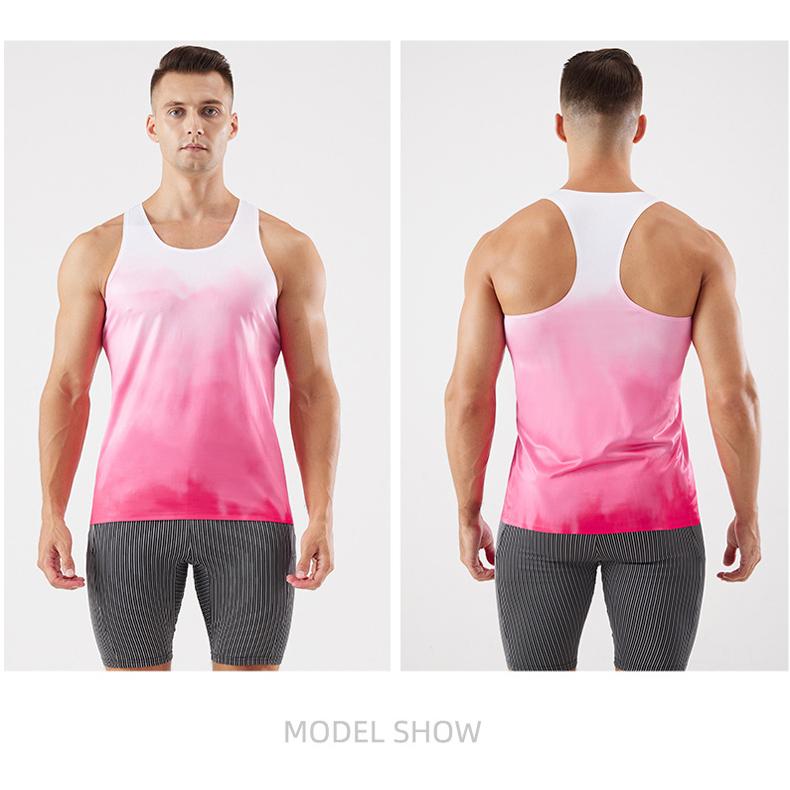カラフルデザイン　タンクトップ　スポーツ　ノースリーブ　メンズ　ランニング　ヨガ　フィットネス　半袖　吸汗素材 マラソン　ウォーキング　陸上　ヨガ |  | 19