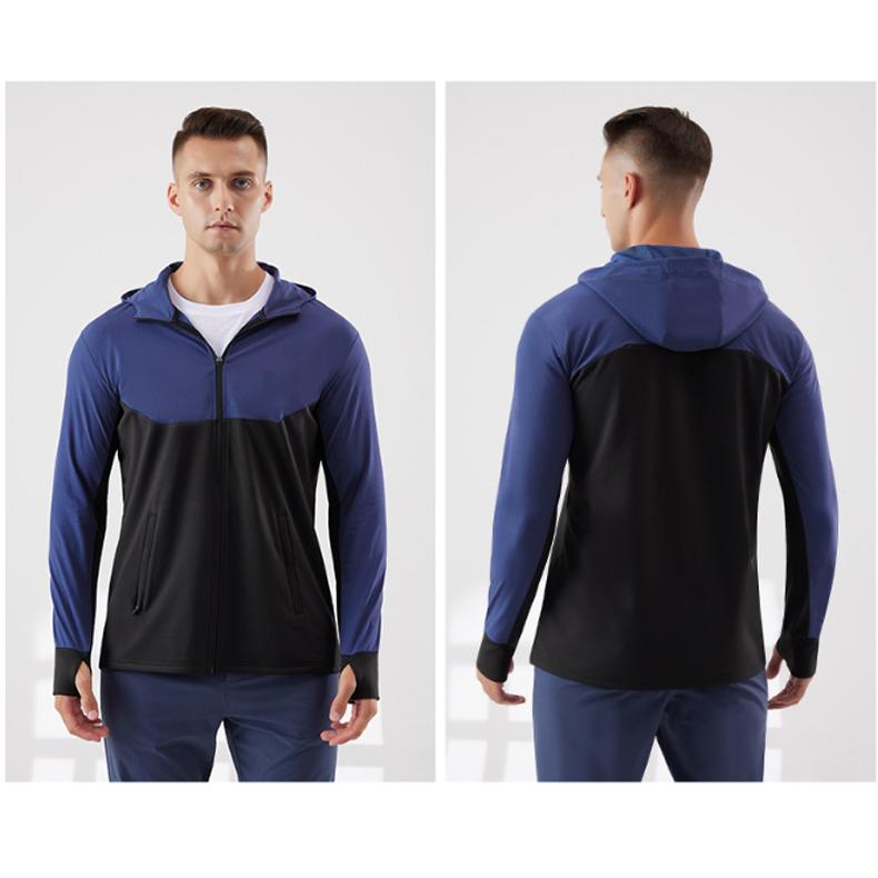 ランニングウェア 裏起毛 バイカラー  保温 防水 撥水生地　速乾　軽量　スポーツウェア メンズ　クイックドライ　長袖シャツ　tシャツ　軽量　通気性 |  | 19