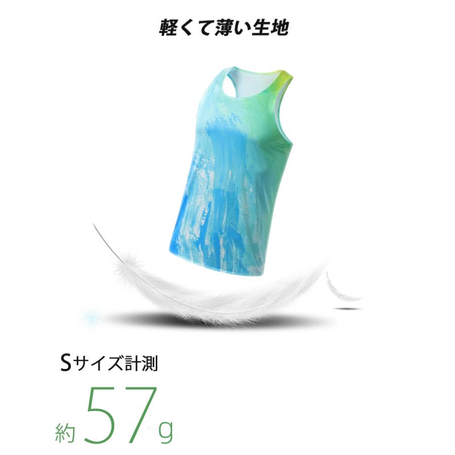 ペイントデザイン　タンクトップランシャツ　スポーツ　ノースリーブ　メンズ　ランニング　ヨガ　フィットネス　　速乾性　吸汗素材 マラソン　陸上 |  | 07