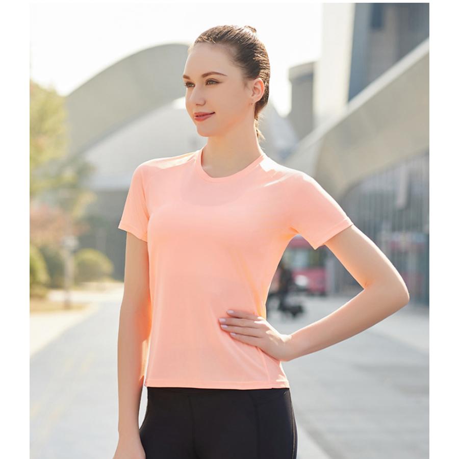 スポーツウェア 24201 クイックドライメッシュ Tシャツ ランニングウェア レディース おしゃれ  半袖　 高弾力　ヨガ　テニス　速乾性　吸水速乾シャツ |  | 12