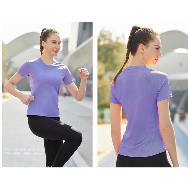 スポーツウェア 24201 クイックドライメッシュ Tシャツ ランニングウェア レディース おしゃれ  半袖　 高弾力　ヨガ　テニス　速乾性　吸水速乾シャツ |  | 16