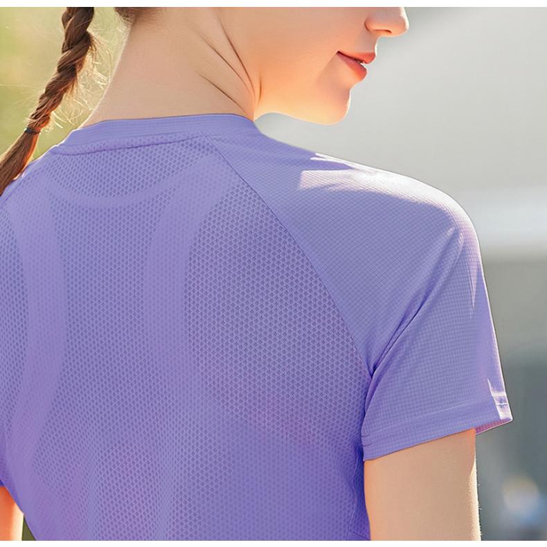 スポーツウェア 24201 クイックドライメッシュ Tシャツ ランニングウェア レディース おしゃれ  半袖　 高弾力　ヨガ　テニス　速乾性　吸水速乾シャツ |  | 08