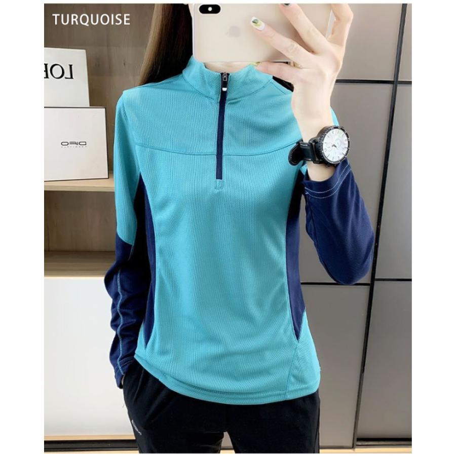 スポーツウェア 21008 クイックドライメッシュ 長袖 Tシャツ ランニングウェア レディース おしゃれ  高弾力　ヨガ　テニス　速乾性　吸水速乾シャツ |  | 10