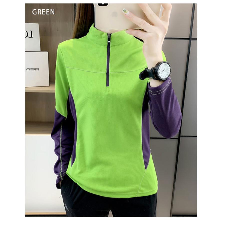 スポーツウェア 21008 クイックドライメッシュ 長袖 Tシャツ ランニングウェア レディース おしゃれ  高弾力　ヨガ　テニス　速乾性　吸水速乾シャツ |  | 12