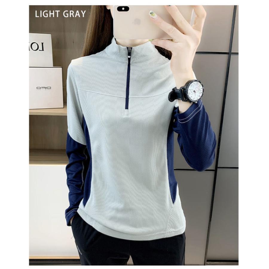 スポーツウェア 21008 クイックドライメッシュ 長袖 Tシャツ ランニングウェア レディース おしゃれ  高弾力　ヨガ　テニス　速乾性　吸水速乾シャツ |  | 08