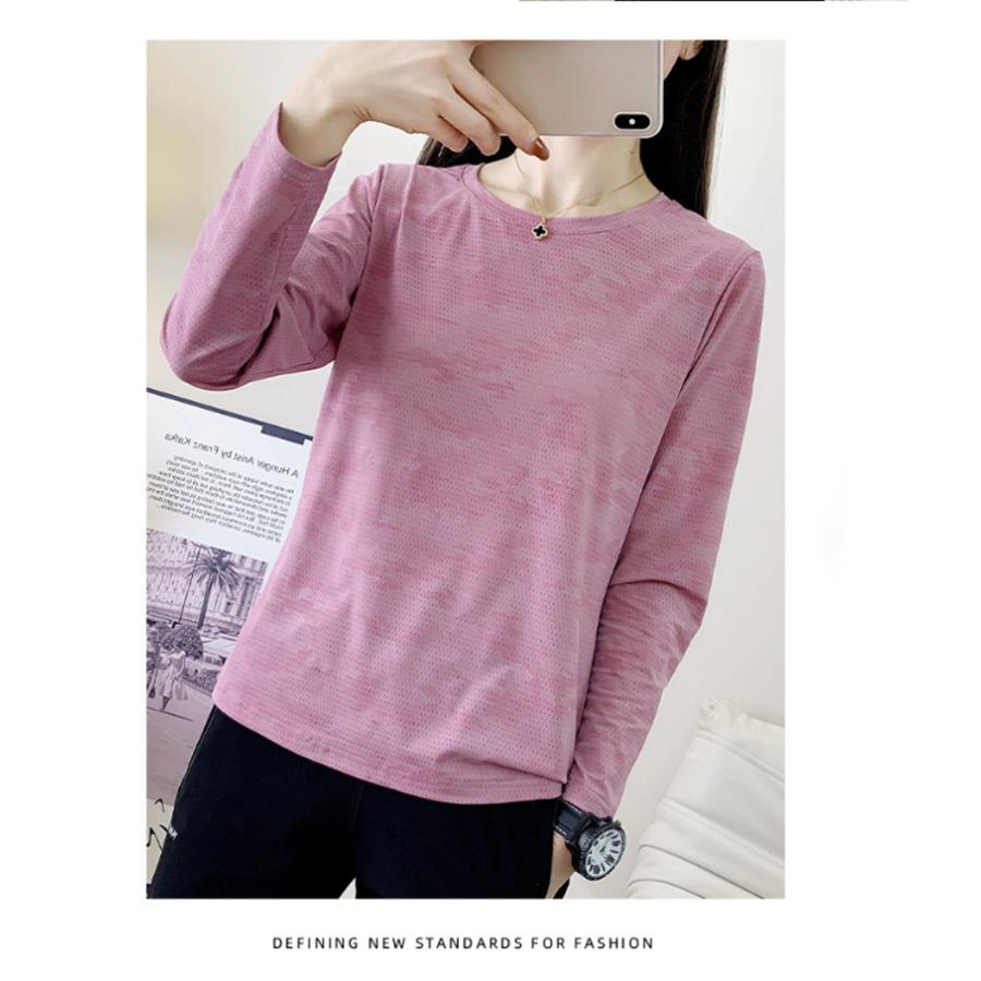 ひんやり　接触冷感　スポーツウェア クイックドライ Tシャツ ランニングウェア レディース おしゃれ  長袖　 高弾力　ヨガ　テニス　速乾性　吸水速乾シャツ |  | 13