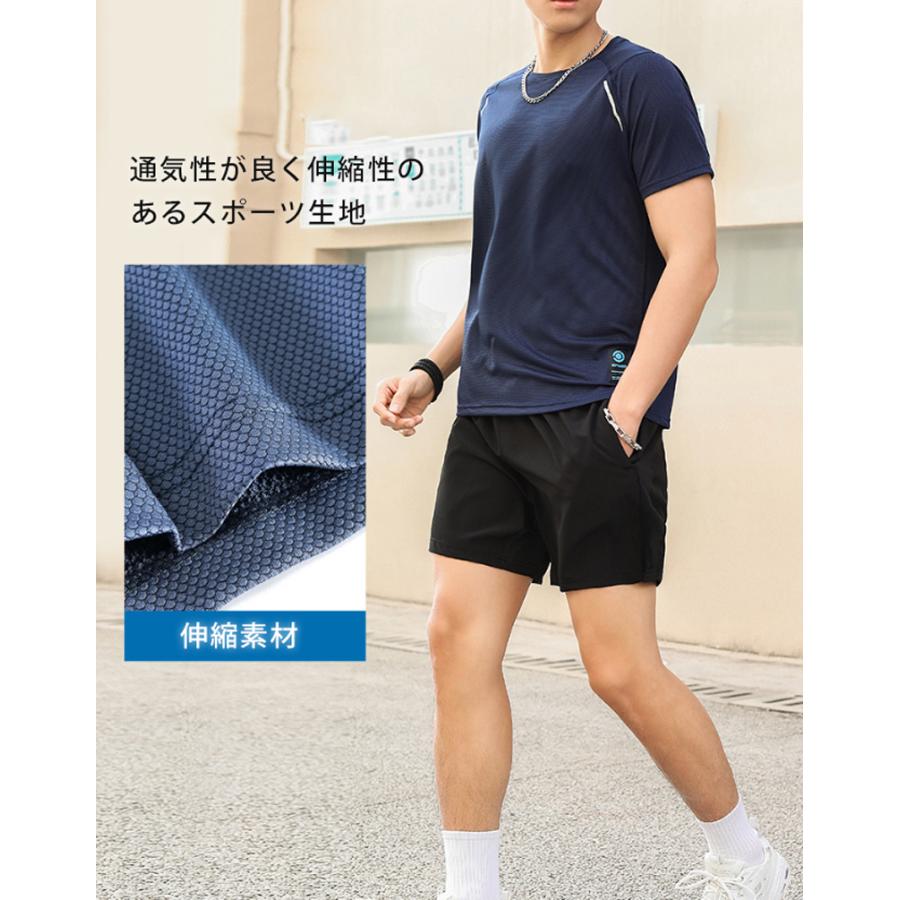 スポーツウェア クイックドライ Tシャツ XLK41 ランニングウェア メンズ おしゃれ  半袖　 高弾力　ヨガ　テニス　速乾性　吸水速乾シャツ　アウトドア　ジム　g |  | 11