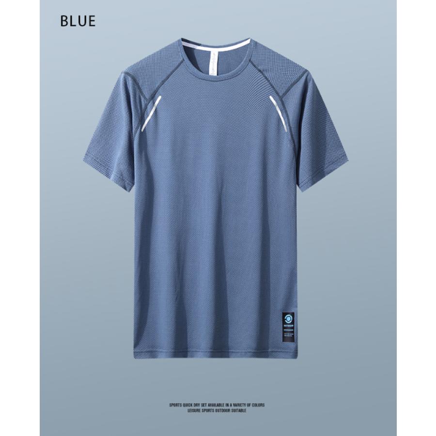 スポーツウェア クイックドライ Tシャツ XLK41 ランニングウェア メンズ おしゃれ  半袖　 高弾力　ヨガ　テニス　速乾性　吸水速乾シャツ　アウトドア　ジム　g |  | 12