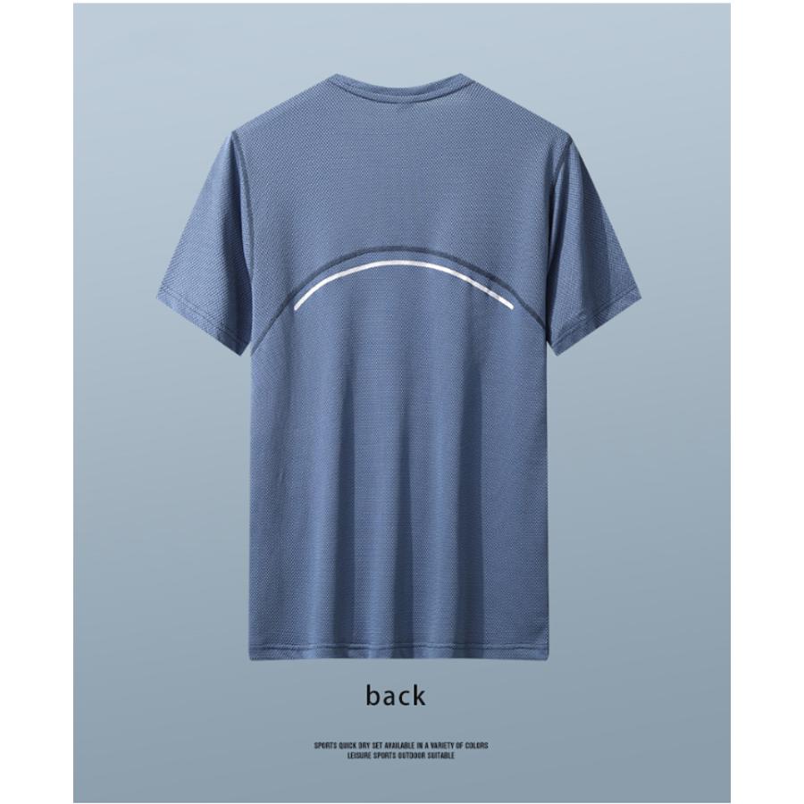 スポーツウェア クイックドライ Tシャツ XLK41 ランニングウェア メンズ おしゃれ  半袖　 高弾力　ヨガ　テニス　速乾性　吸水速乾シャツ　アウトドア　ジム　g |  | 13