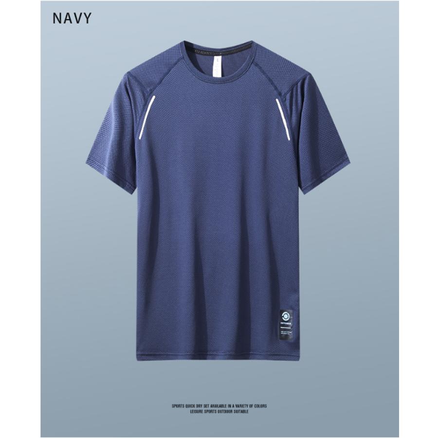 スポーツウェア クイックドライ Tシャツ XLK41 ランニングウェア メンズ おしゃれ  半袖　 高弾力　ヨガ　テニス　速乾性　吸水速乾シャツ　アウトドア　ジム　g |  | 14