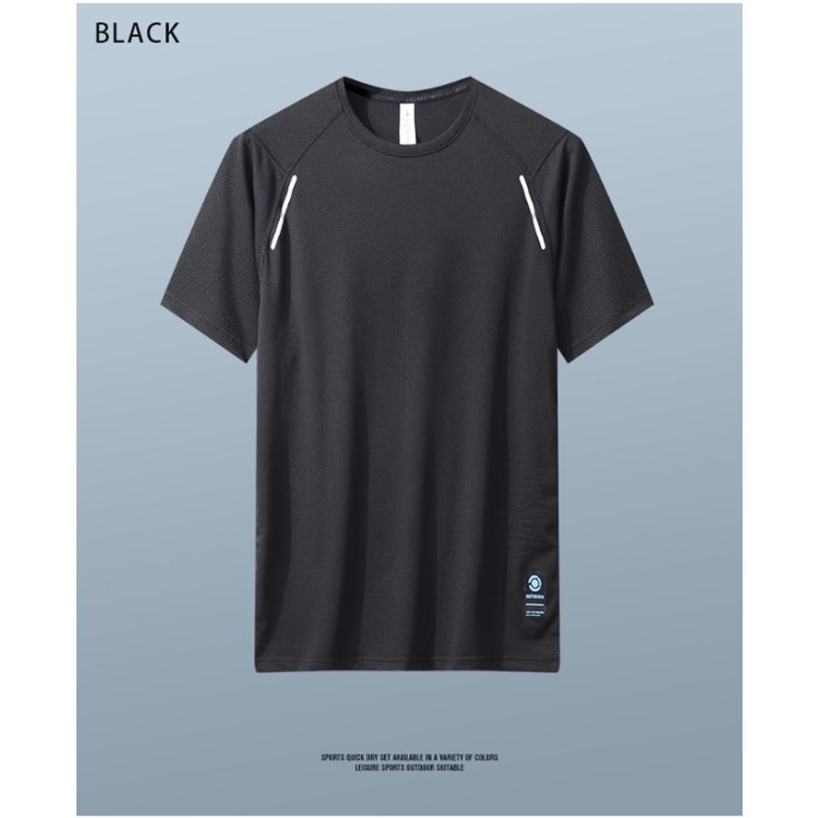 スポーツウェア クイックドライ Tシャツ XLK41 ランニングウェア メンズ おしゃれ  半袖　 高弾力　ヨガ　テニス　速乾性　吸水速乾シャツ　アウトドア　ジム　g |  | 15