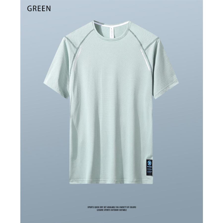 スポーツウェア クイックドライ Tシャツ XLK41 ランニングウェア メンズ おしゃれ  半袖　 高弾力　ヨガ　テニス　速乾性　吸水速乾シャツ　アウトドア　ジム　g |  | 16