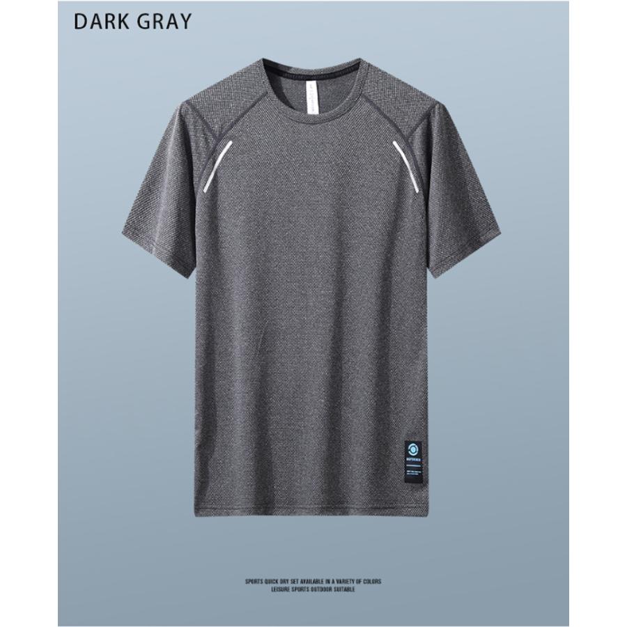 スポーツウェア クイックドライ Tシャツ XLK41 ランニングウェア メンズ おしゃれ  半袖　 高弾力　ヨガ　テニス　速乾性　吸水速乾シャツ　アウトドア　ジム　g |  | 18