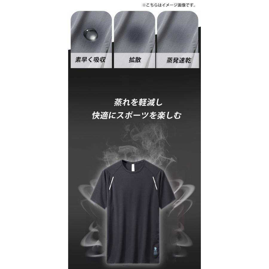 スポーツウェア クイックドライ Tシャツ XLK41 ランニングウェア メンズ おしゃれ  半袖　 高弾力　ヨガ　テニス　速乾性　吸水速乾シャツ　アウトドア　ジム　g |  | 09