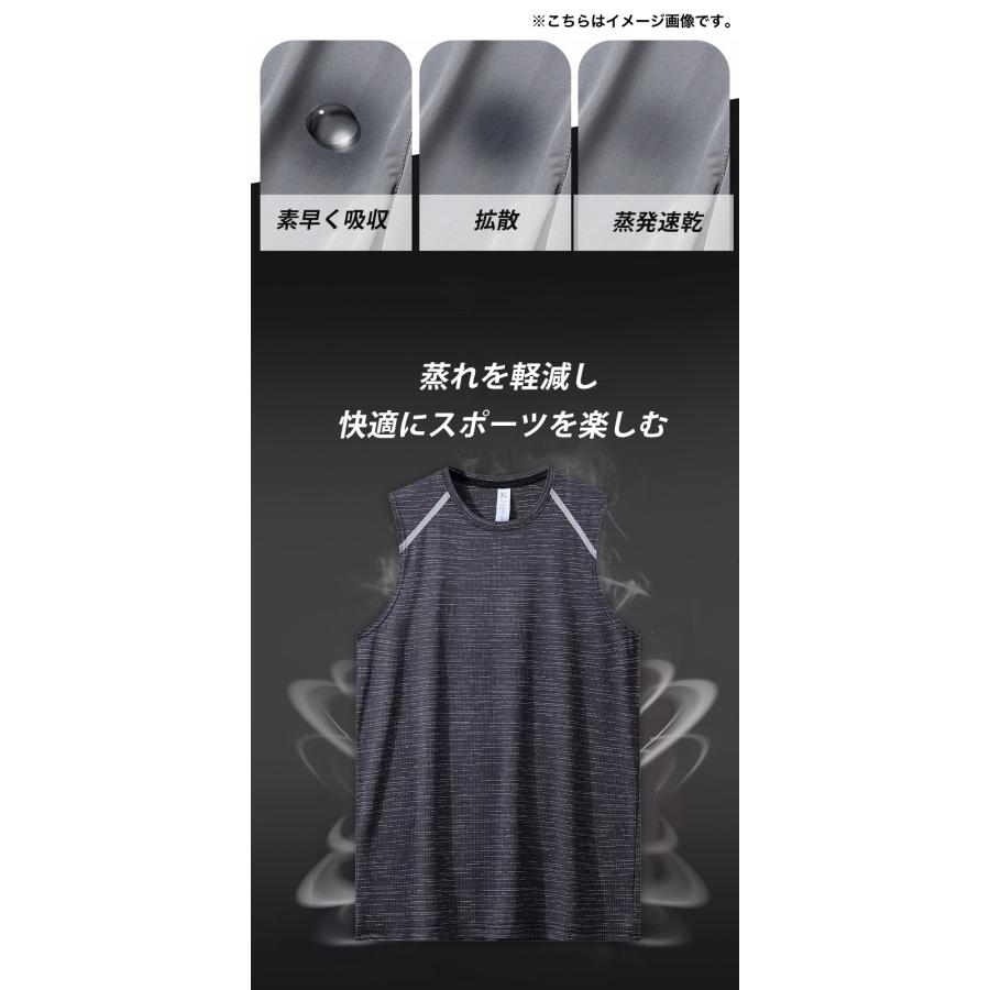 タンクトップ　速乾　通気性　薄生地　6115 ランシャツ　スポーツ　ノースリーブ　メンズ　ランニング　ヨガ　フィットネス　 半袖　速乾性　吸汗素材 |  | 09