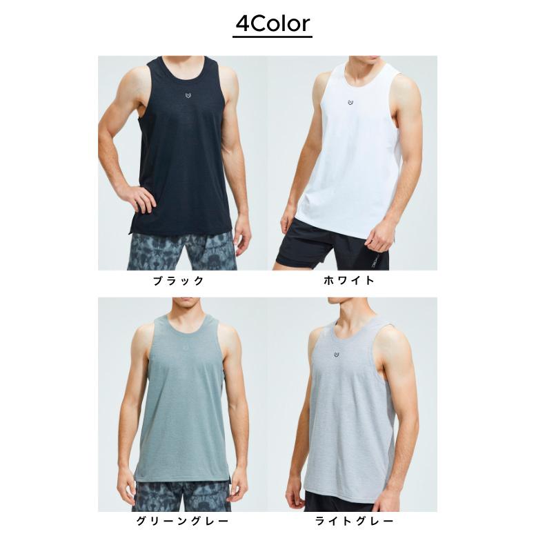 タンクトップ　速乾　通気性　薄生地　T3201 ランシャツ　スポーツ　ノースリーブ　メンズ　ランニング　ヨガ　フィットネス　 半袖　速乾性　吸汗素材 |  | 01