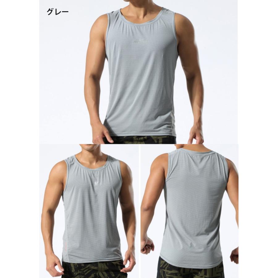 ランニングシャツ　タンクトップ　薄生地　8026全4色 ランシャツ　スポーツ　ノースリーブ　メンズ　ランニング　ヨガ　フィットネス　 半袖　速乾性　吸汗素材 |  | 18