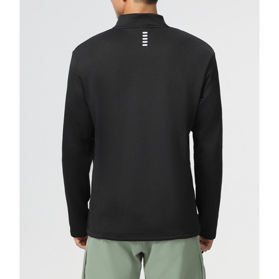 ランニングジャージ　裏起毛　保温生地　61185　スポーツウェア　メンズウエア　トレーニングウェア　ジム　クイックドライ　長袖シャツ　軽量　ランニングウェ |  | 11