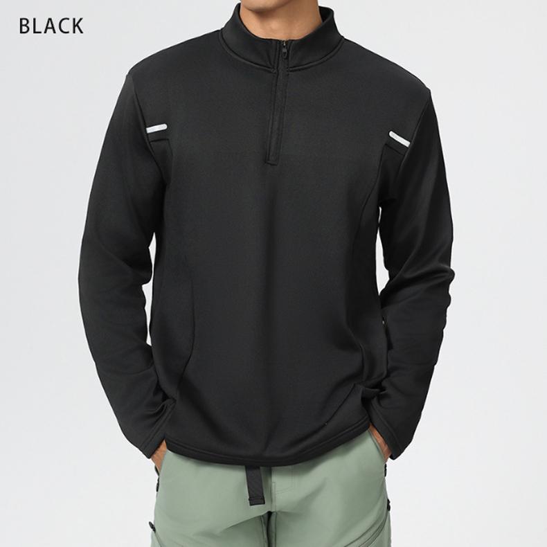 ランニングジャージ　裏起毛　保温生地　61185　スポーツウェア　メンズウエア　トレーニングウェア　ジム　クイックドライ　長袖シャツ　軽量　ランニングウェ |  | 09