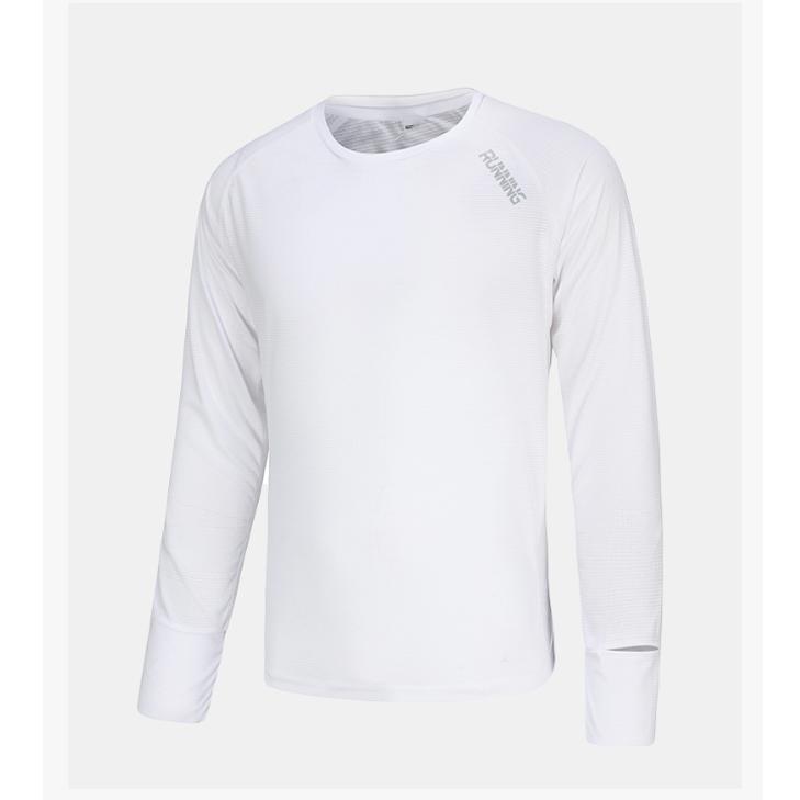 ランニングウェア　シンプル デザイン 61186 サムホール　スリット入り　メンズウエアー スポーツウェア　クイックドライ　長袖シャツ　tシャツ　 ジム　 |  | 18