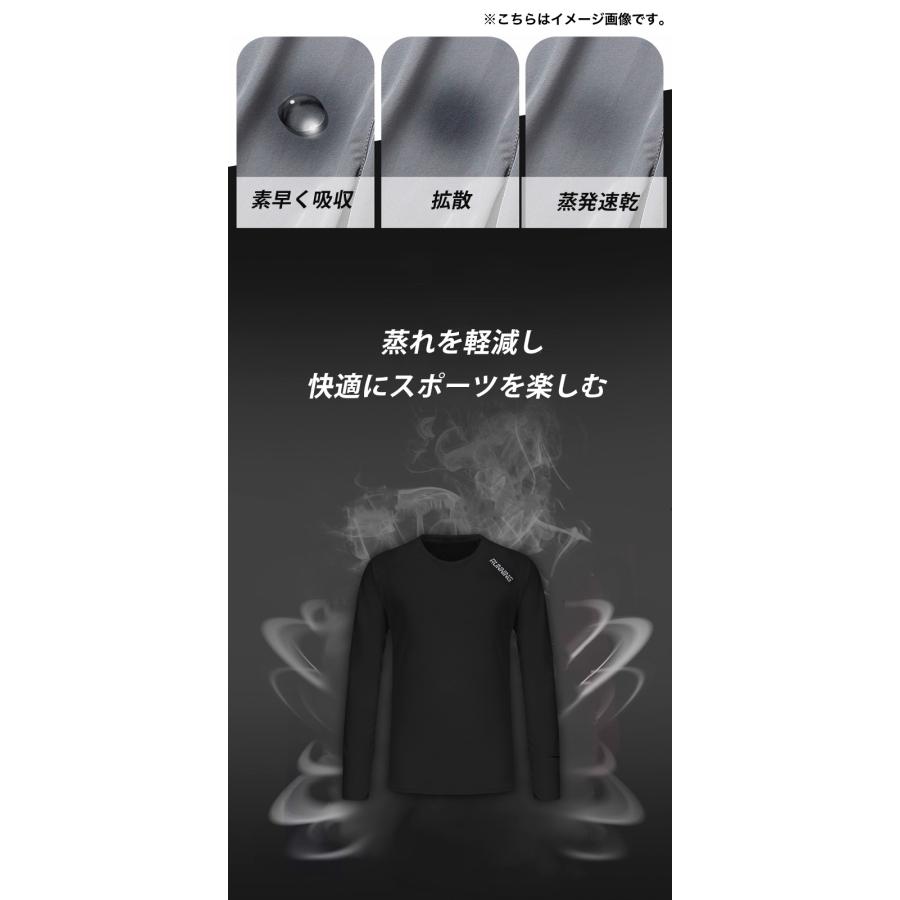 ランニングウェア　シンプル デザイン 61186 サムホール　スリット入り　メンズウエアー スポーツウェア　クイックドライ　長袖シャツ　tシャツ　 ジム　 |  | 09