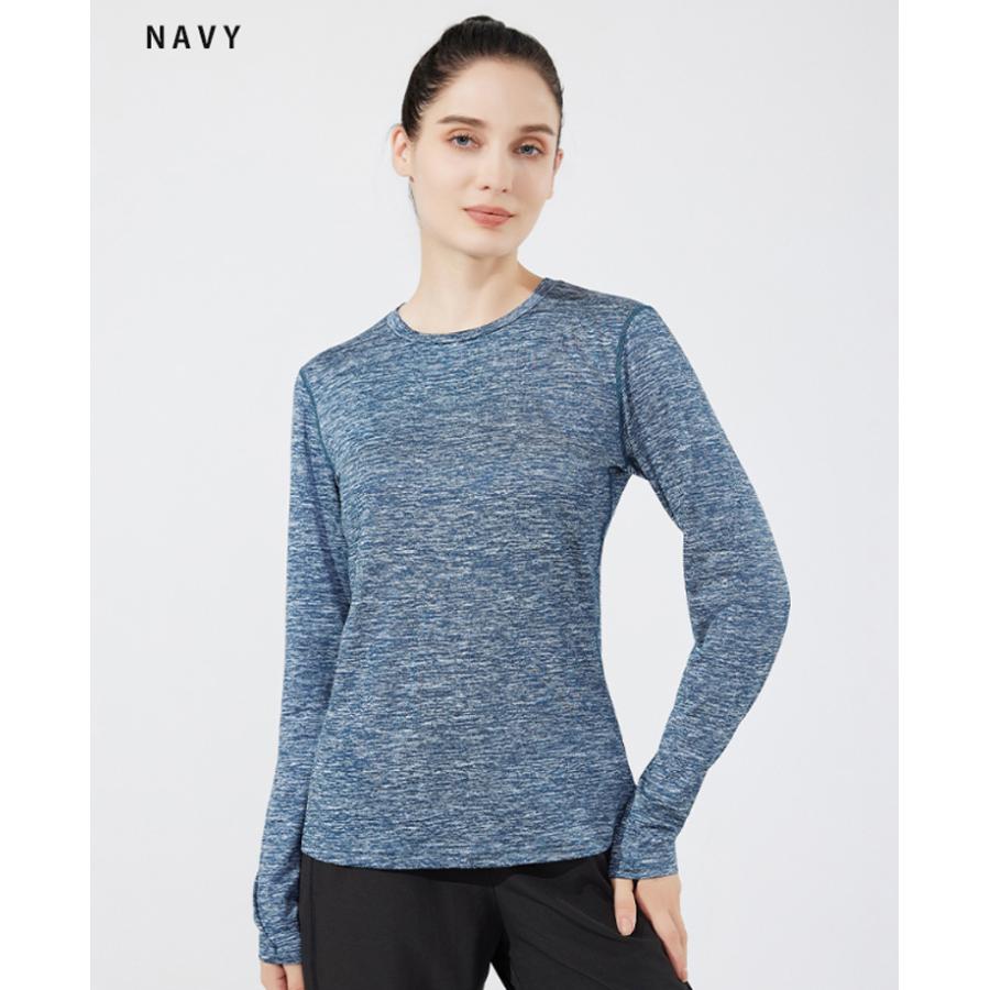 保温　防風　スポーツウェア 24305 クイックドライ Tシャツ ランニングウェア レディース おしゃれ  長袖　ロングシャツ　 高弾力　ヨガ　テニス　速乾性　吸水 |  | 13