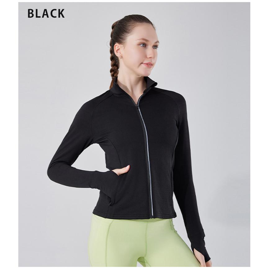 スポーツウェア ジャージ　24302 クイックドライ ロングシャツ 防風　保温　サムホール付き　防風　保温　ランニングウェア レディース おしゃれ  長袖　ロング |  | 11