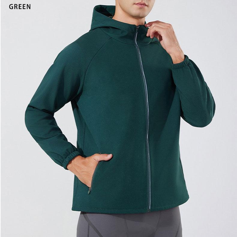 スポーツウェア フリースパーカー　フード付き　裏起毛　MS24606 クイックドライ ロングシャツ 防風　保温　ランニングウェア メンズ おしゃれ  長袖　ロングシ |  | 13