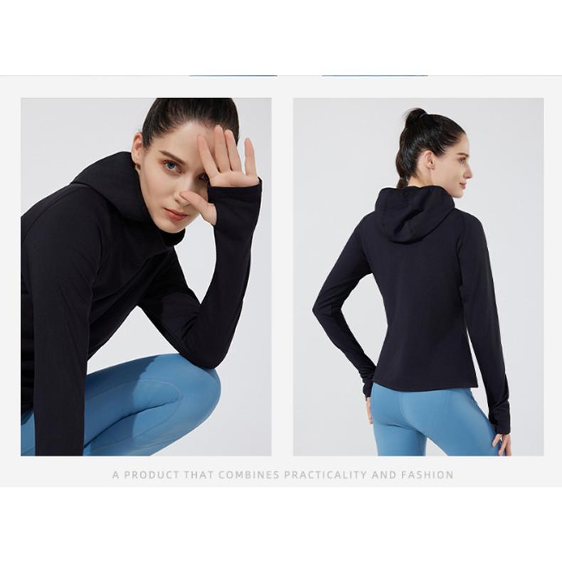 スポーツウェア 軽量 保温　裏起毛　フード付き　W24605 クイックドライ ロングシャツ 防風　温かい　ランニングウェア レディース　おしゃれ  長袖　ロングシャ |  | 13