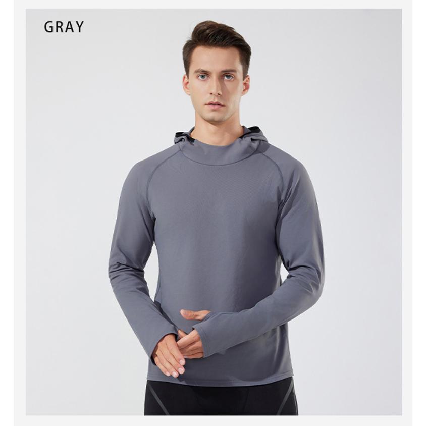 スポーツウェア 軽量 保温　裏起毛　フード付き　M24605 クイックドライ ロングシャツ 防風　温かい　ランニングウェア メンズ　おしゃれ  長袖　ロングシャツ　 |  | 13