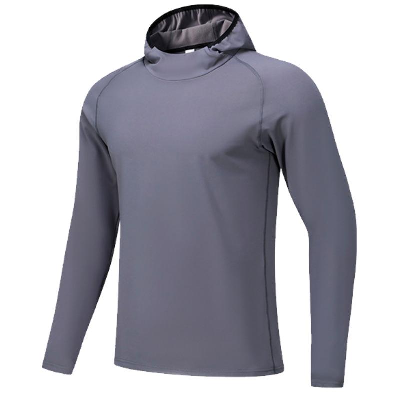 スポーツウェア 軽量 保温　裏起毛　フード付き　M24605 クイックドライ ロングシャツ 防風　温かい　ランニングウェア メンズ　おしゃれ  長袖　ロングシャツ　 |  | 20