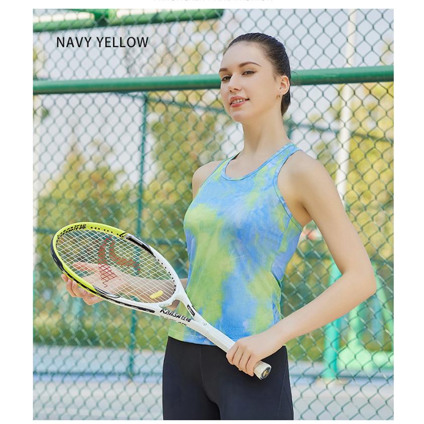 タンクトップ　 レディース　カラフルデザイン　ランニングスポーツ　高弾力　ヨガ　速乾性　 レディース 半袖 |  | 15
