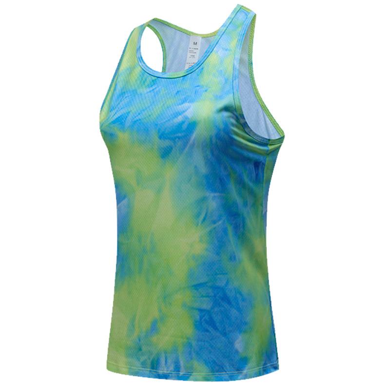タンクトップ　 レディース　カラフルデザイン　ランニングスポーツ　高弾力　ヨガ　速乾性　 レディース 半袖 |  | 19