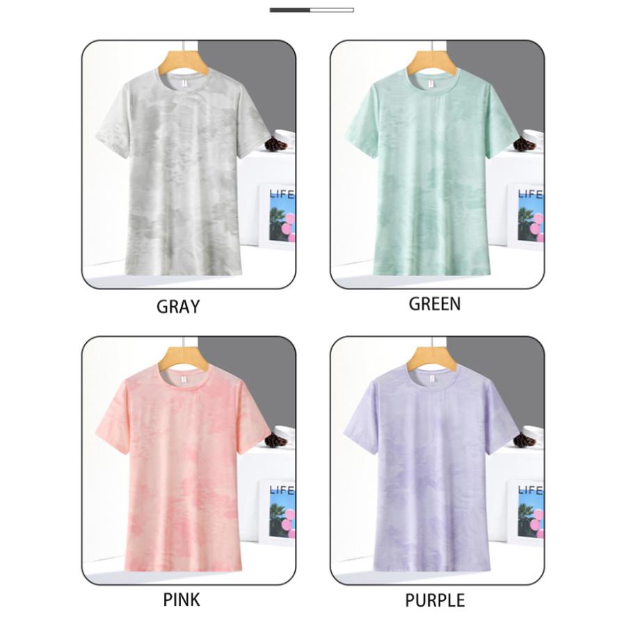 ひんやり　接触冷感　スポーツウェア　8012 クイックドライ Tシャツ ランニングウェア レディース おしゃれ t シャツ 半袖　 高弾力　ヨガ　テニス　速乾性　吸 |  | 13