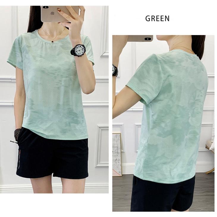 ひんやり　接触冷感　スポーツウェア　8012 クイックドライ Tシャツ ランニングウェア レディース おしゃれ t シャツ 半袖　 高弾力　ヨガ　テニス　速乾性　吸 |  | 15