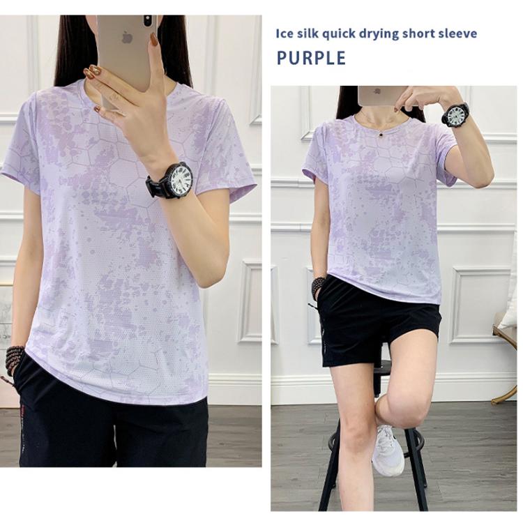 ひんやり　接触冷感　スポーツウェア　8015 クイックドライ Tシャツ ランニングウェア レディース おしゃれ t シャツ 半袖　 高弾力　ヨガ　テニス　速乾性　吸 |  | 16