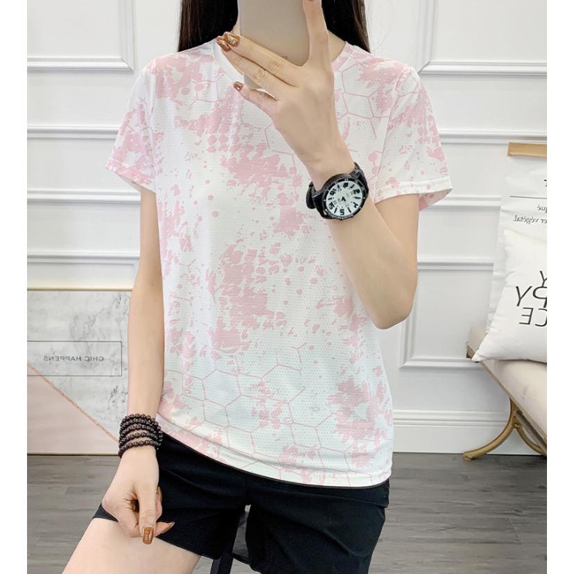 ひんやり　接触冷感　スポーツウェア　8015 クイックドライ Tシャツ ランニングウェア レディース おしゃれ t シャツ 半袖　 高弾力　ヨガ　テニス　速乾性　吸 |  | 17