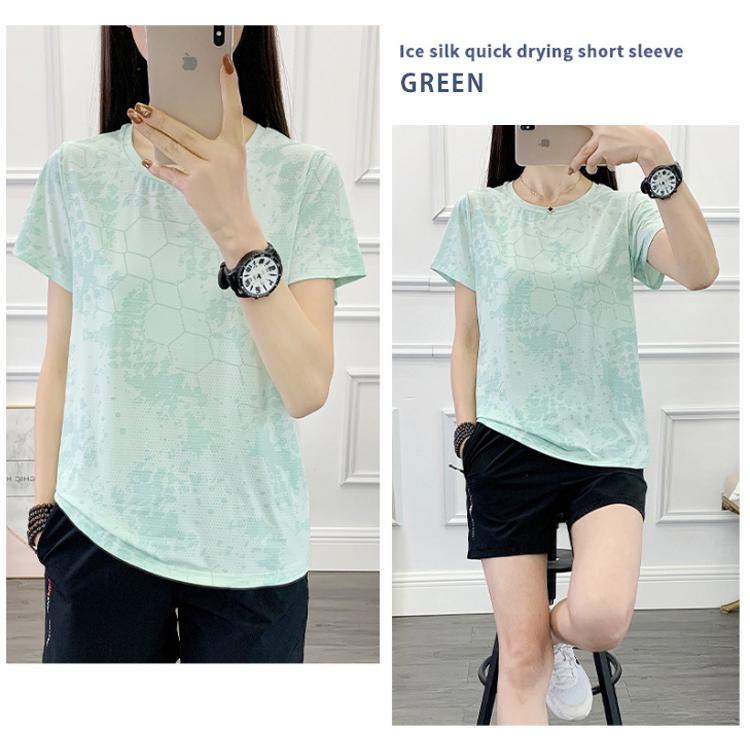 ひんやり　接触冷感　スポーツウェア　8015 クイックドライ Tシャツ ランニングウェア レディース おしゃれ t シャツ 半袖　 高弾力　ヨガ　テニス　速乾性　吸 |  | 20