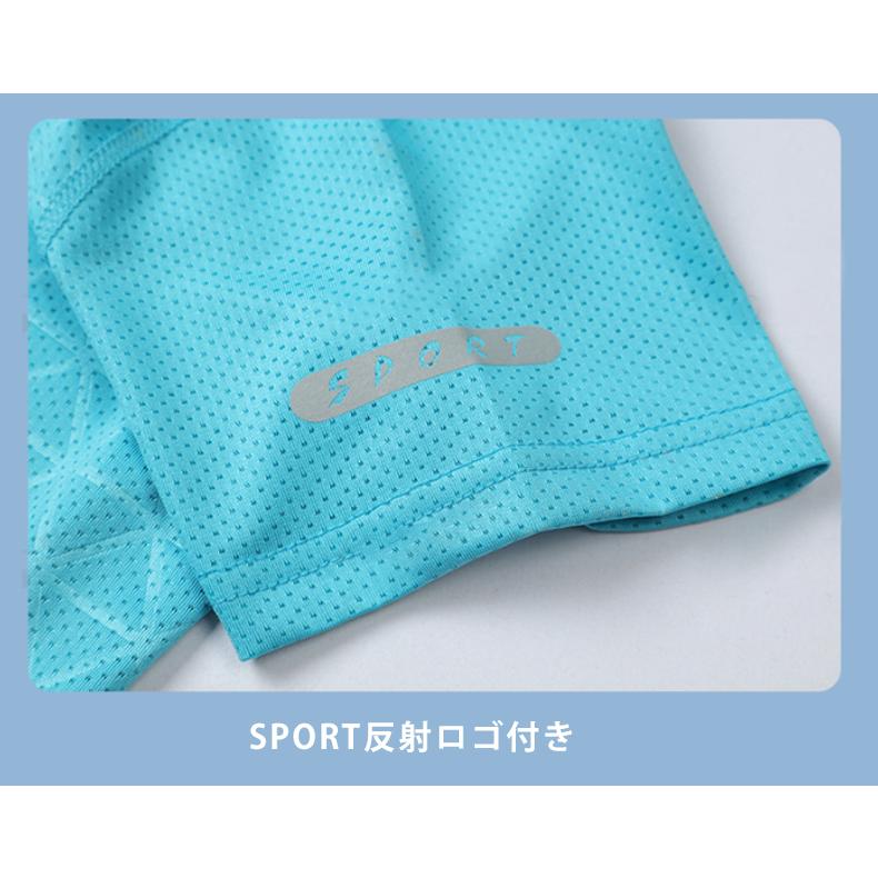 tシャツ ランニングウェア スポーツウェア メンズ  GYM　ジム　ランニング 半袖　夏用 通気性 メッシュ生地 軽量 |  | 17