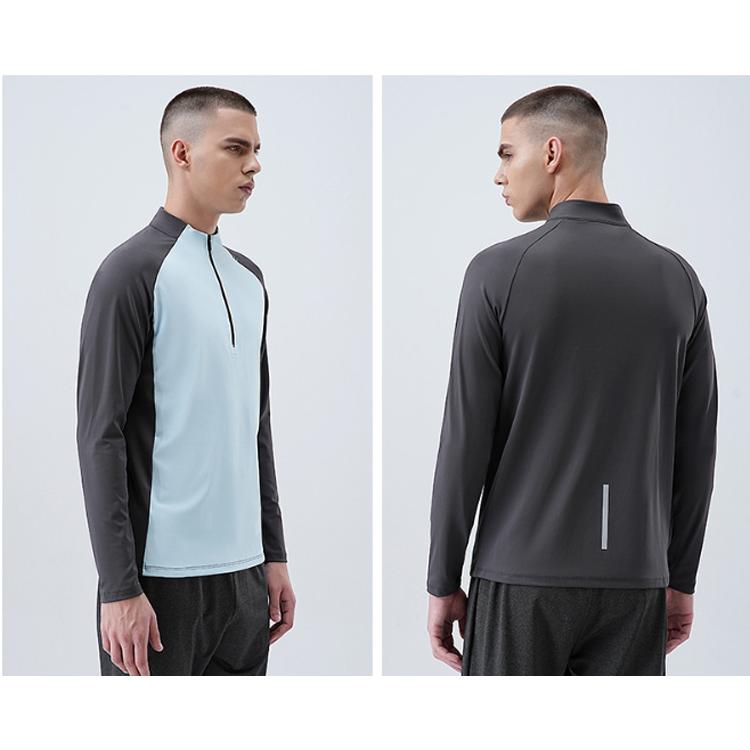 ランニングウェア メンズ 速乾生地 24705 クイックドライ ハイネック長袖シャツ 吸汗速乾 ロングTシャツ スポーツ トレーニング アウトドア ジム ウォーキング |  | 11