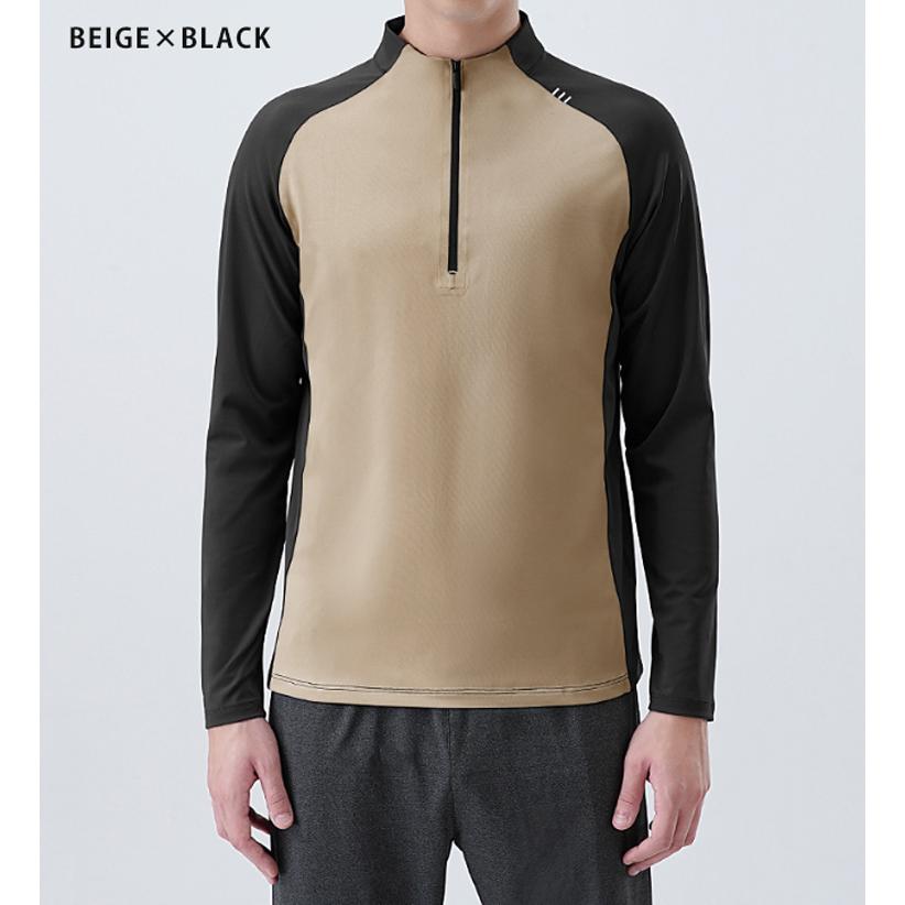 ランニングウェア メンズ 速乾生地 24705 クイックドライ ハイネック長袖シャツ 吸汗速乾 ロングTシャツ スポーツ トレーニング アウトドア ジム ウォーキング |  | 12