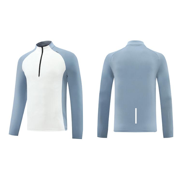 ランニングウェア メンズ 速乾生地 24705 クイックドライ ハイネック長袖シャツ 吸汗速乾 ロングTシャツ スポーツ トレーニング アウトドア ジム ウォーキング |  | 15