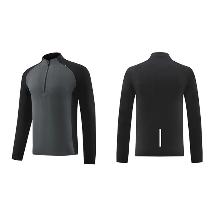 ランニングウェア メンズ 速乾生地 24705 クイックドライ ハイネック長袖シャツ 吸汗速乾 ロングTシャツ スポーツ トレーニング アウトドア ジム ウォーキング |  | 17