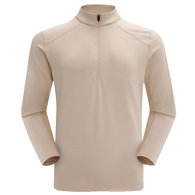 スポーツウェア 軽量 保温　裏起毛　61199 クイックドライ ロングシャツ 防風　温かい　ランニングウェア メンズ　おしゃれ  長袖　ロングシャツ　速乾生地 |  | 09