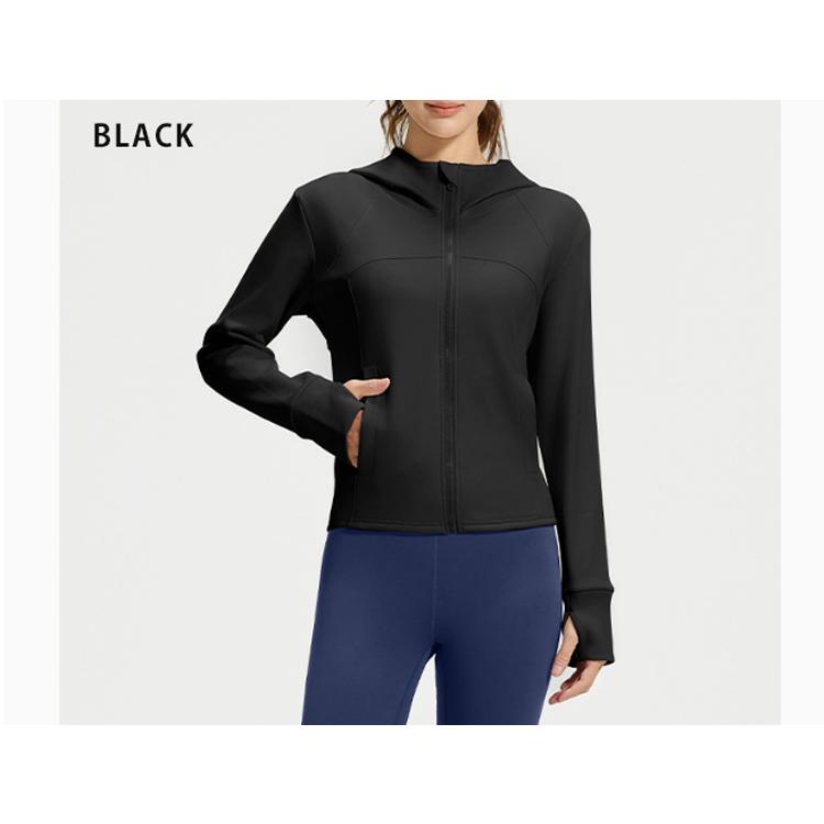 スポーツウェア 裏起毛パーカー 保温性 ZIP付きランニング スポーツウエア  レディース　クイックドライ　高弾力　速乾性  おしゃれ ジム ヨガ フィットネス ア |  | 02