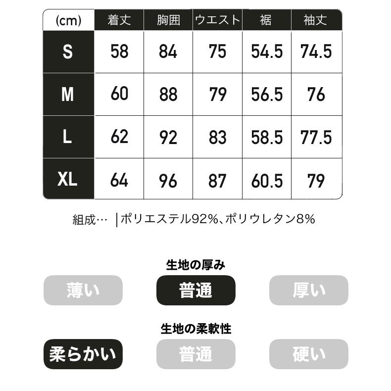 ジップ付きスポーツウェア 24301 日よけ　春夏生地　レディース　ランニングウェア　トップス　ロングスリーブ　ジョギング　スポーツウエア　速乾性 |  | 02