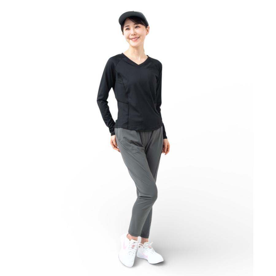 スポーツウェア　クイックドライ　シンプル　無地　Vネック　Ｔシャツ　レディース 長袖　 高弾力　ヨガ　ランニング　速乾性　吸水速乾シャツ |  | 20